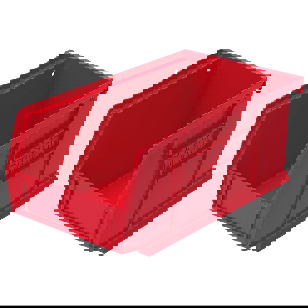 Plastic Hopper Stacking Bin: Red